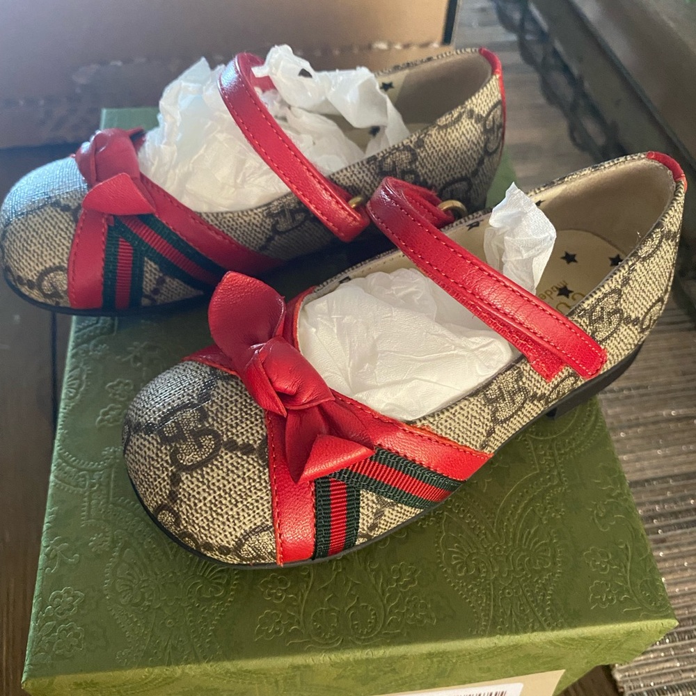 Toddler Size 22 Gucci Ballerina Flats
